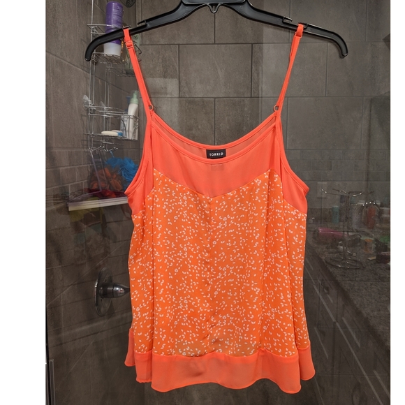 DONATING 1/20/25 Torrid Sheer Coral Tank Top - Picture 4 of 8